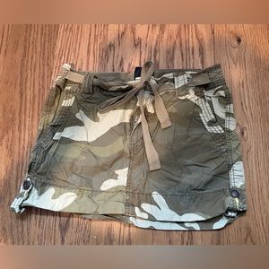 4/$25 Gap Camouflage mini skirt